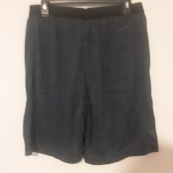 Mens Layer 8 Medium (32-34) Blue with Black Drawstring Shorts w/Pockets - Picture 2 of 4